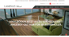 Desktop Screenshot of laminat-schmidt.de