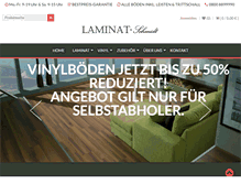 Tablet Screenshot of laminat-schmidt.de